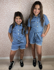 I'm so ready denim jumpsuit - blauw