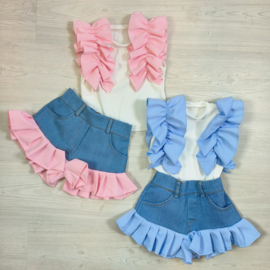 Ruffle all over set