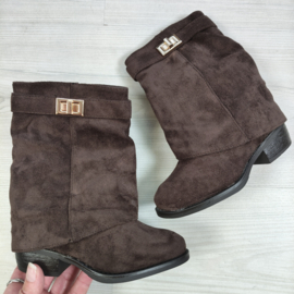 Elegant Suede Boots - bruin