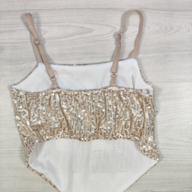 Sparkle Game Day Top - beige