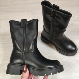 Western Chunky Boots - zwart