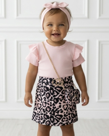 Baby Little Leopard Luxe Dress - roze