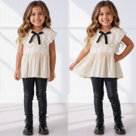 Lovely girly blouse - roze of beige