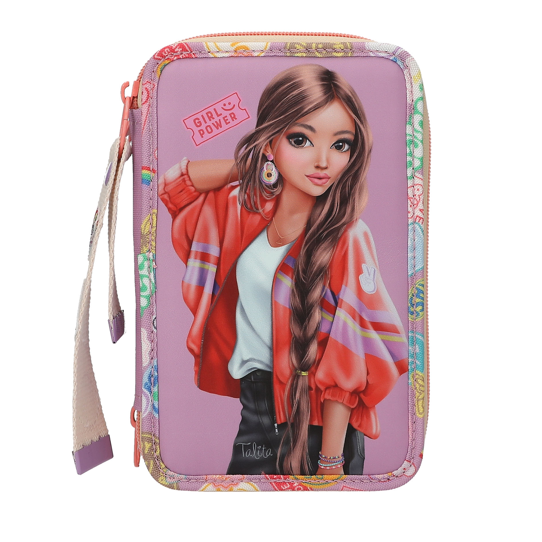GIRL POWER TOPModel 3-vaks etui GIRL POWER