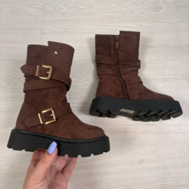 Urban Buckle Boots - bruin