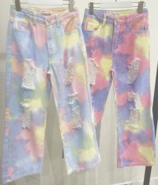 Tie dye jeans