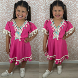Here comes the sun dress - fuchsia