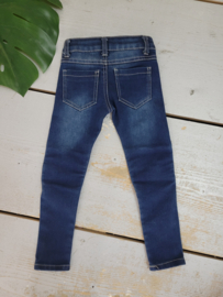 Zipped & distressed jeans - blue