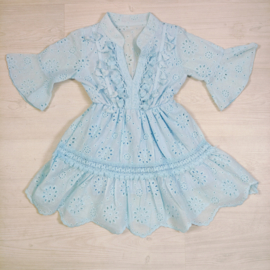 Ibiza Lace Dress - blauw