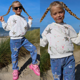 Splatter star sweater (2 kleuren)