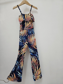 Palm paradise jumpsuit - donkerblauw