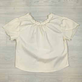 Flower collar top