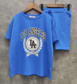 Los Angeles girls summer set - blauw