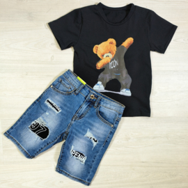 Boys blue denim shorts