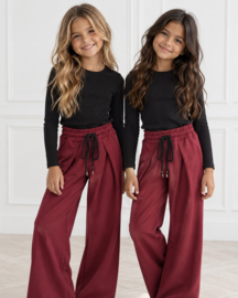 Everyday Wide Leg Pants - rood