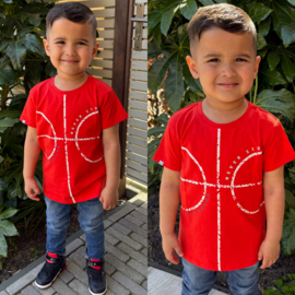 Red boys tee