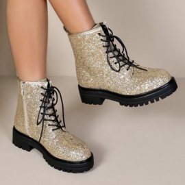 Glamour lady boots - gold