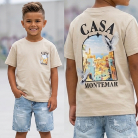 Montemar coastal Twinning tee - beige (verzenddatum 21 apr)