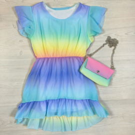 Rainbow dress & bag
