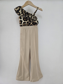 Flared & leopard jumpsuit