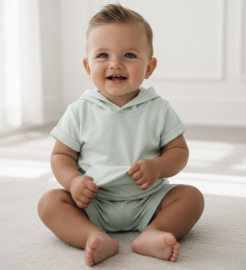 Little sporty boys set - sagegroen