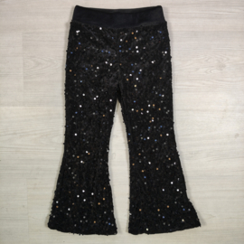 Party All Night Sequin Flared Pants - zwart