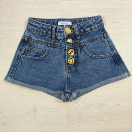 Your Gold Button Denim Shorts
