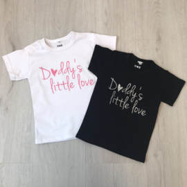 Daddy's little love Shortsleeves (gepersonaliseerd)