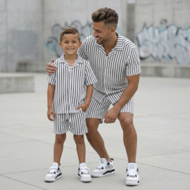 Coolest stripes twinning set - wit