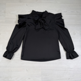 Bow-tiful Blouse - zwart