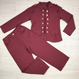 Royal Button Set - bordeaux