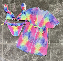 Mermaid bikini & kimono - Neon