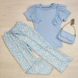 Ruffle Dream Shortsleeves - lichtblauw