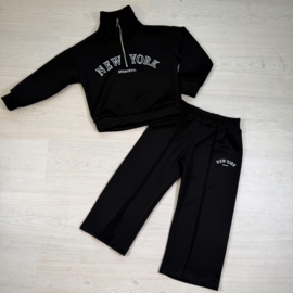 New York zip set - zwart