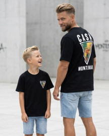 Montemar palm Twinning tee - zwart