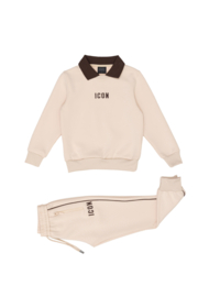 Icon Collar Tracksuit - beige (verzenddatum 9 okt)