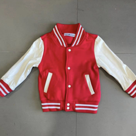 Red baseball jacket (gepersonaliseerd)