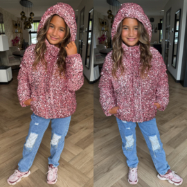 Ultimate paillet jacket - Roze
