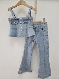 Studded denim set