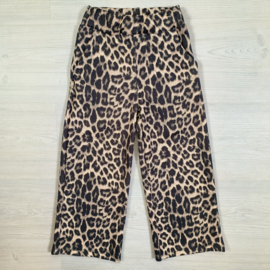 Basic straight leopard pants