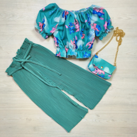 Stitch & Pleated set - Groen