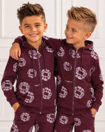 Urban Circle Zip Tracksuit - bordeaux