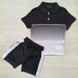 Striped polo boys set