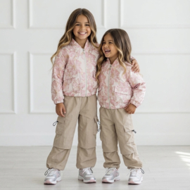 Soft Pink Floral Statement Jacket