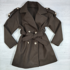 Golden Button Trenchcoat - bruin