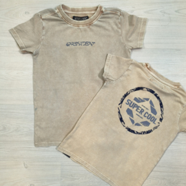 Super cool washed tee - Sand