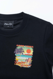 Good Vibes Summer T-Shirt - zwart