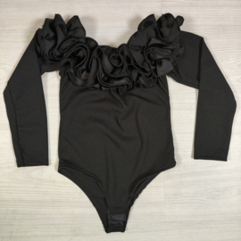 Royal Ruffle Body - zwart