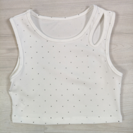 White Sparkle Tanktop