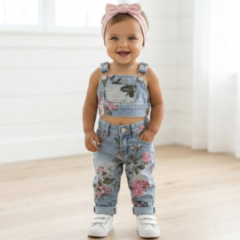 Denim & Flower baby set